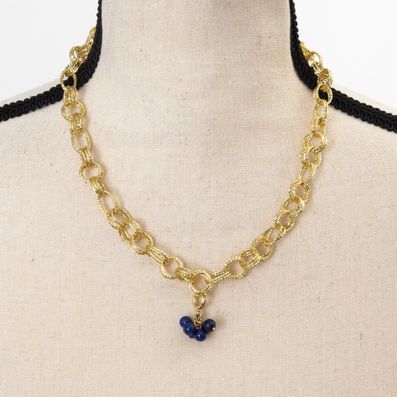 18K gold over bronze necklace with interchangeable charms by Moda Di Petrie - Picture 6 of 16